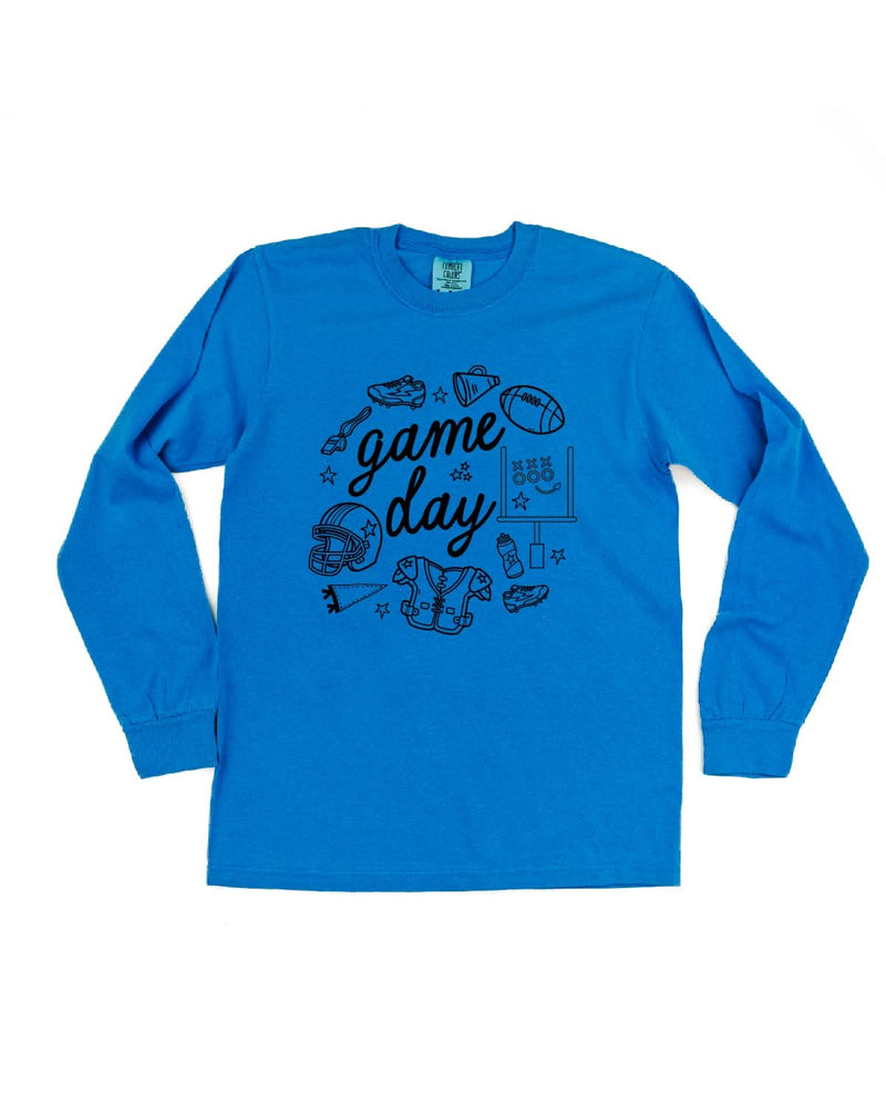 Game Day Ready - Long Sleeve Comfort Colors Tee