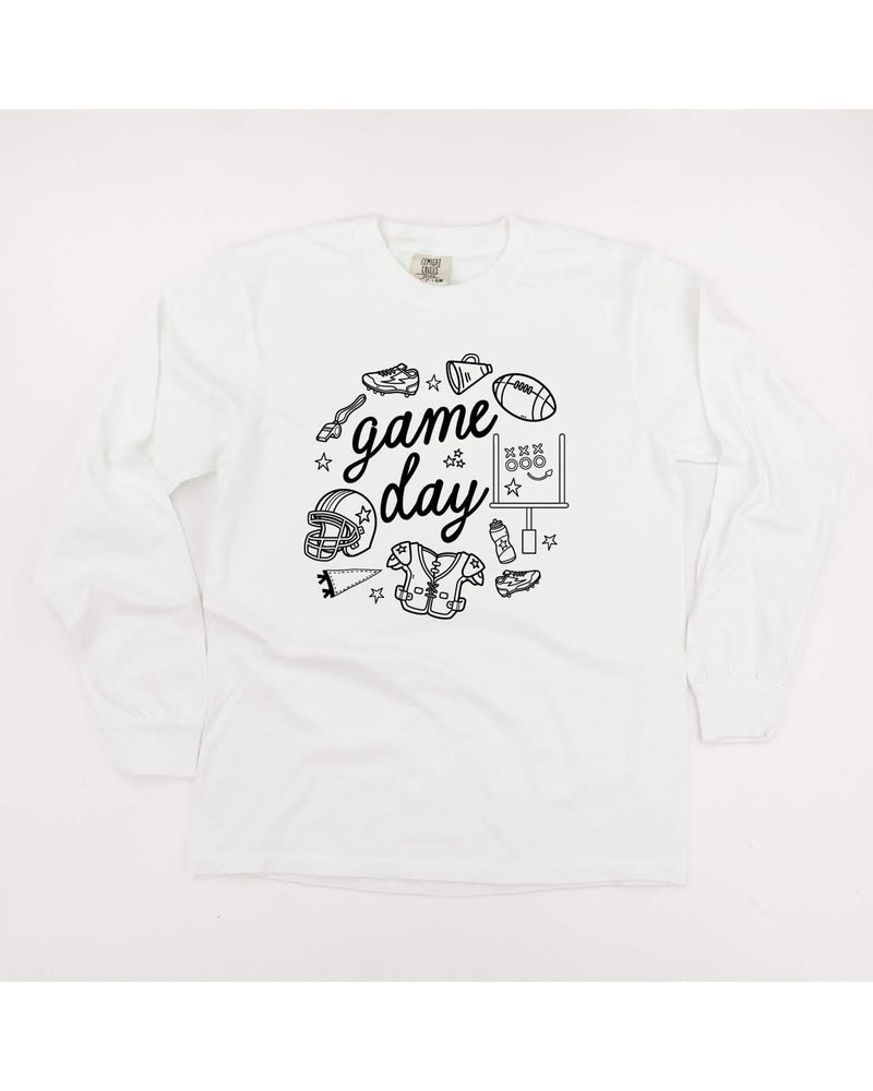 Game Day Ready - Long Sleeve Comfort Colors Tee