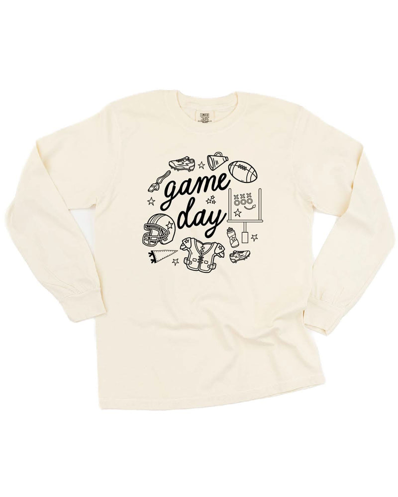 Game Day Ready - Long Sleeve Comfort Colors Tee