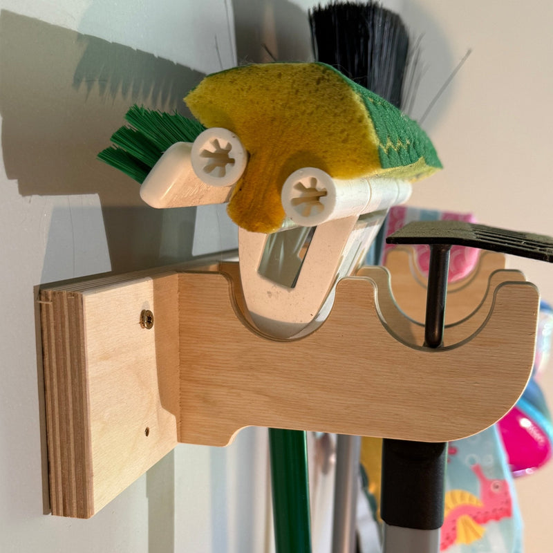 Heavy-Duty Garage Tool Rack – Wall-Mounted Yard Organizer