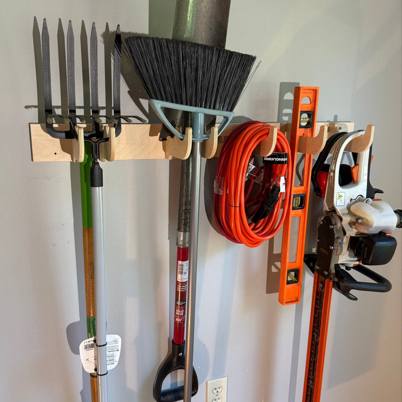 Heavy-Duty Garage Tool Rack – Wall-Mounted Yard Organizer