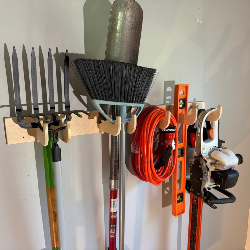 Heavy-Duty Garage Tool Rack – Wall-Mounted Yard Organizer