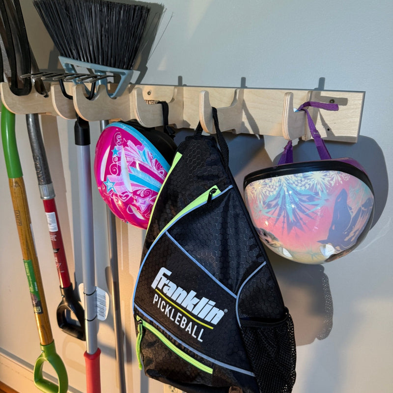 Heavy-Duty Garage Tool Rack – Wall-Mounted Yard Organizer