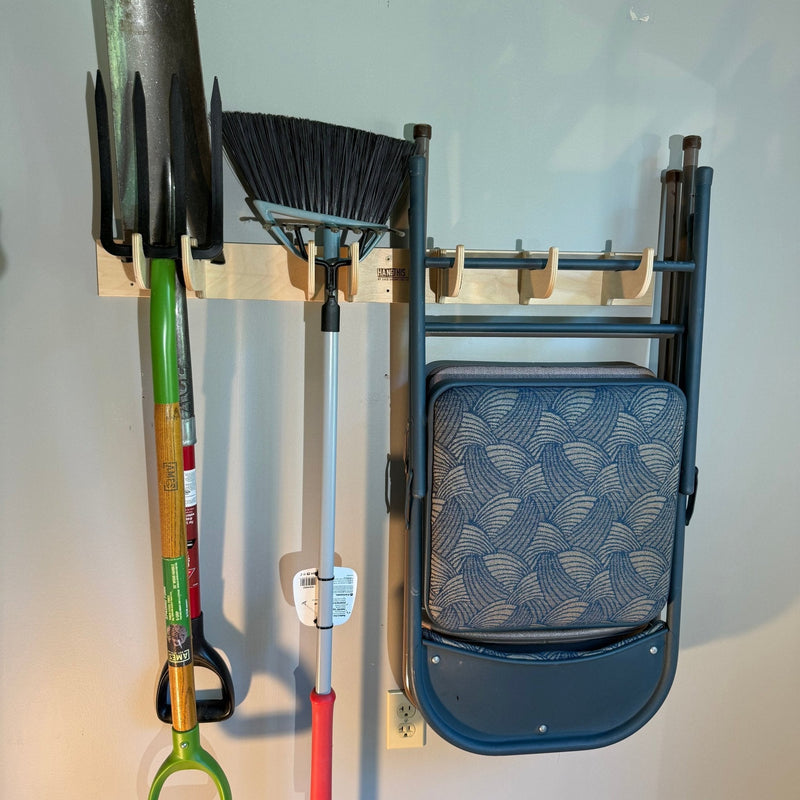 Heavy-Duty Garage Tool Rack – Wall-Mounted Yard Organizer