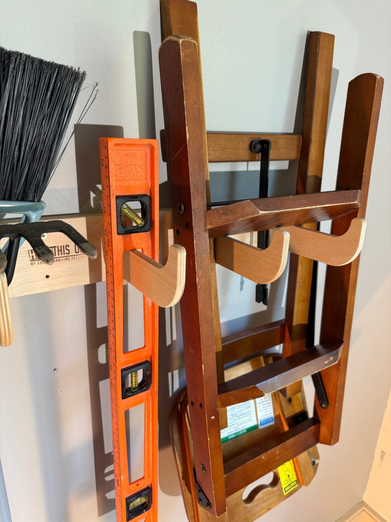 Heavy-Duty Garage Tool Rack – Wall-Mounted Yard Organizer
