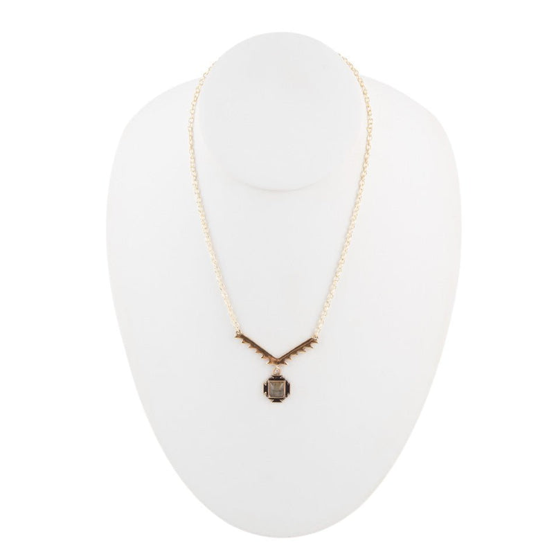 Aztec Labradorite and Bronze Necklace