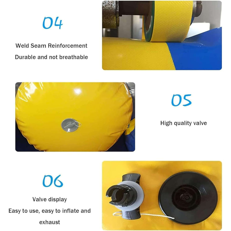 Giant Heavy-Duty Inflatable Iceberg With Water Slide And Air Pump (SAK30548)