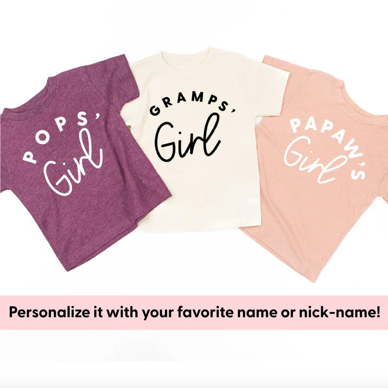 Custom Name's Girl - (PERSONALIZE IT!) - Child Tee