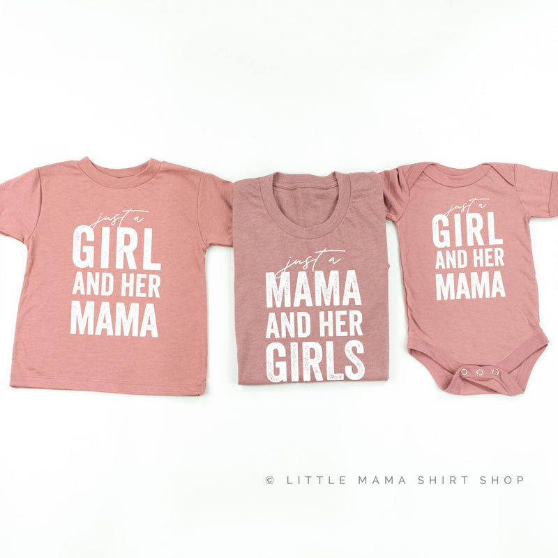 Just a Mama and Her Girls - Set of 3 Shirts