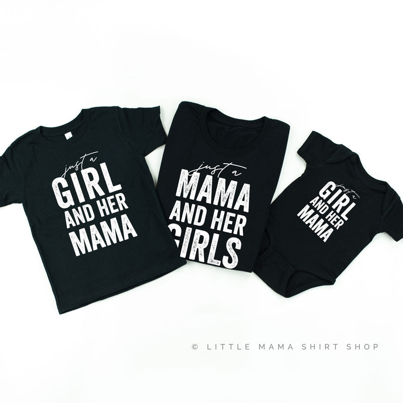 Just a Mama and Her Girls - Set of 3 Shirts