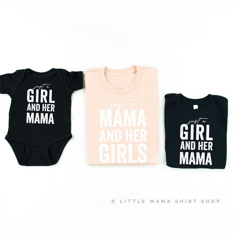 Just a Mama and Her Girls - Set of 3 Shirts