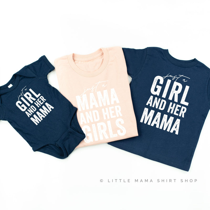 Just a Mama and Her Girls - Set of 3 Shirts