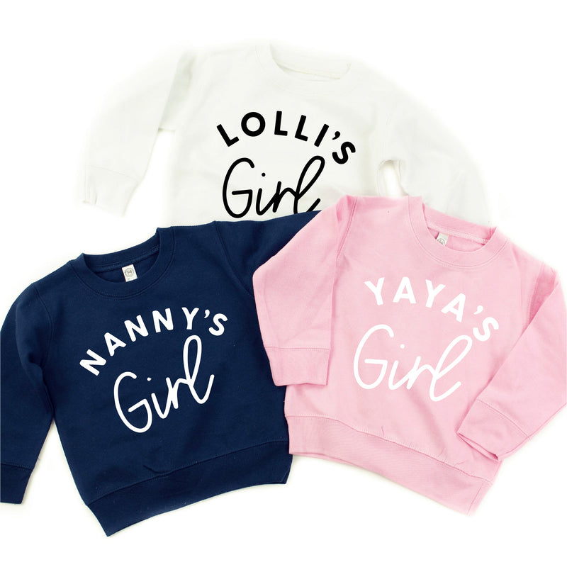 "____ Girl" - (Choose Your Grandma Name) - Child Sweater