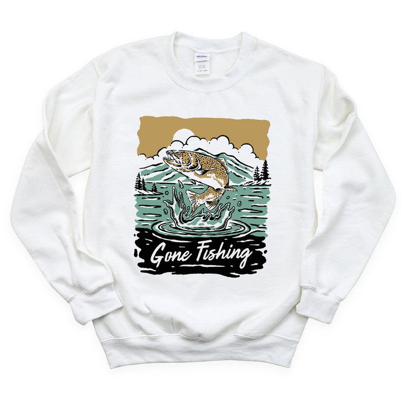 Gone Fishing - BASIC FLEECE CREWNECK