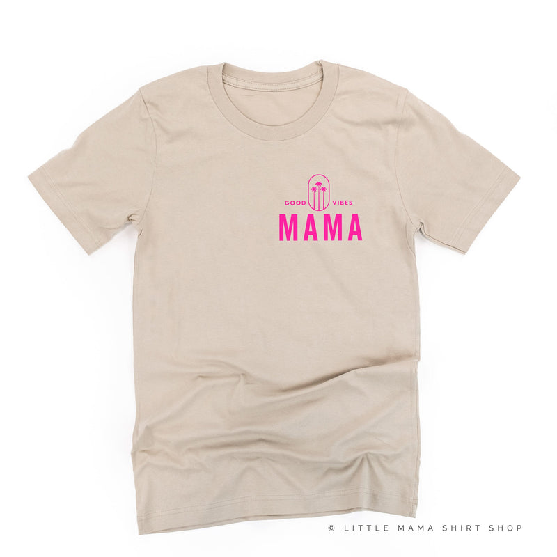 Good Vibes Mama & 3 Palm Trees (pf & b) - Unisex Tee
