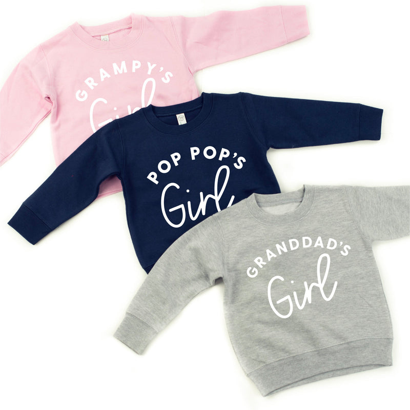 "____ Girl" - (Choose Your Grandpa Name) - Child Sweater