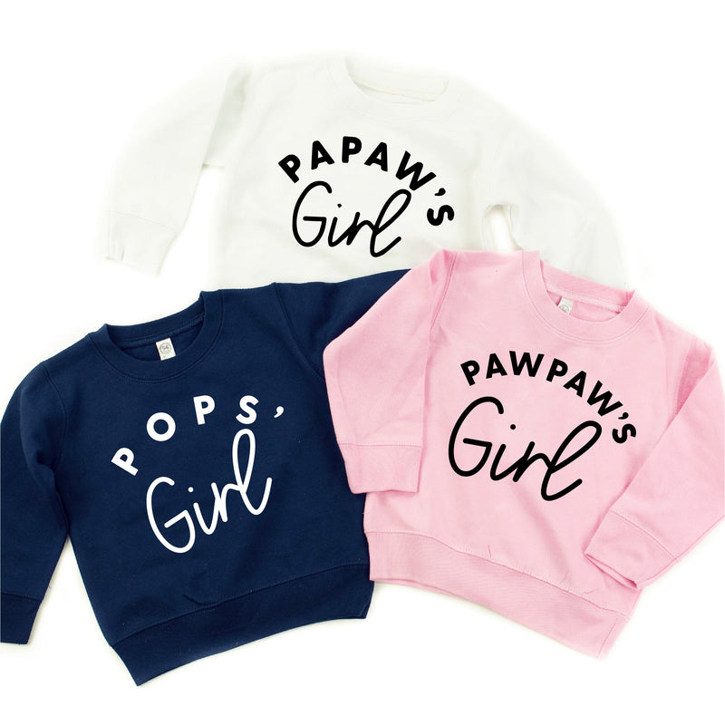 "____ Girl" - (Choose Your Grandpa Name) - Child Sweater