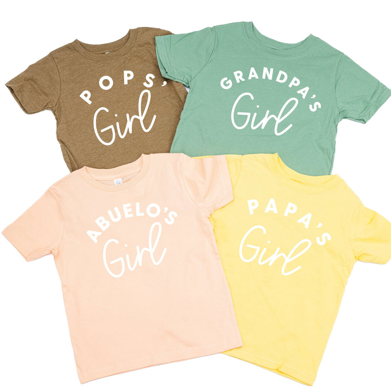 "____ Girl” - (Choose Your Grandpa Name) - Child Tee