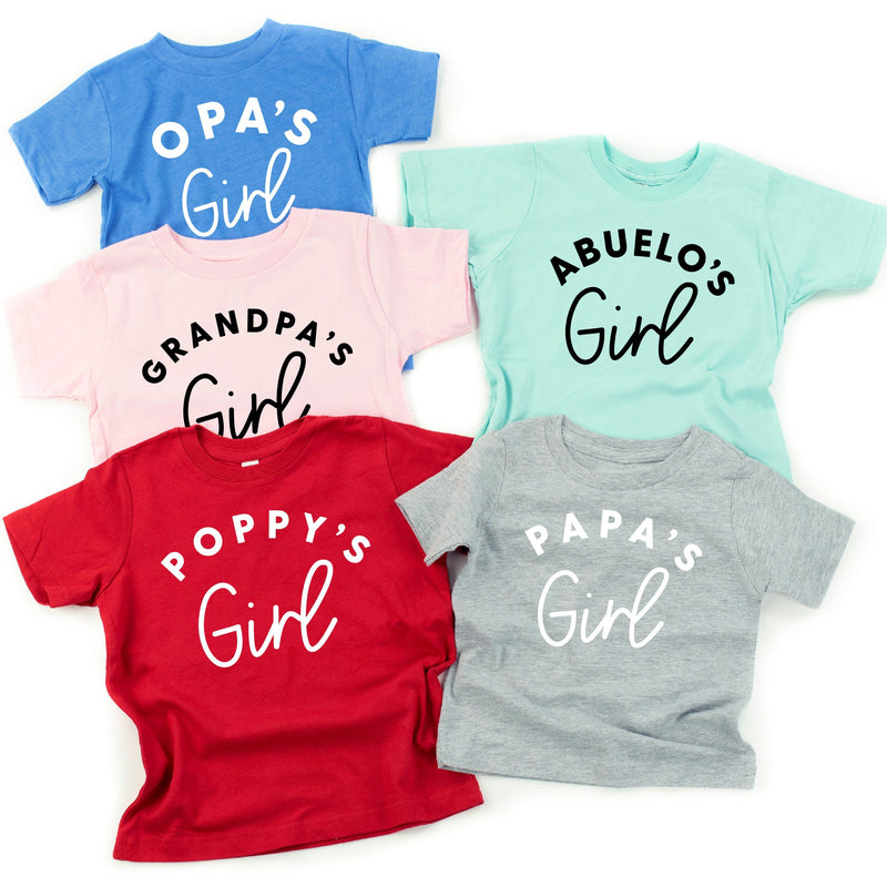 "____ Girl” - (Choose Your Grandpa Name) - Child Tee