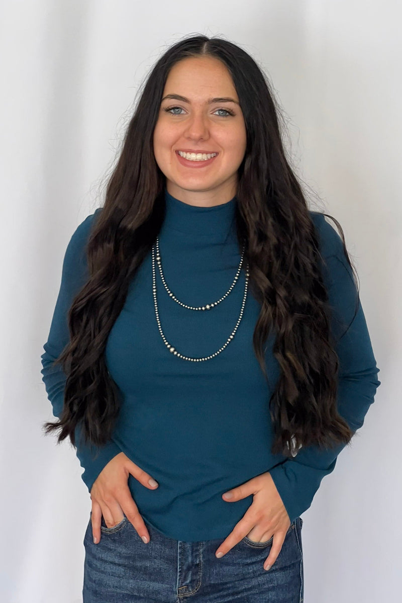 Graduated Sterling Pearl Necklace - 28 inch