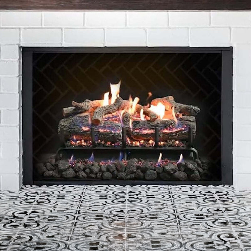 Grand Canyon Lava Front View Variable Electronic Ignition Natural Gas Vented Burner (SAK92647)