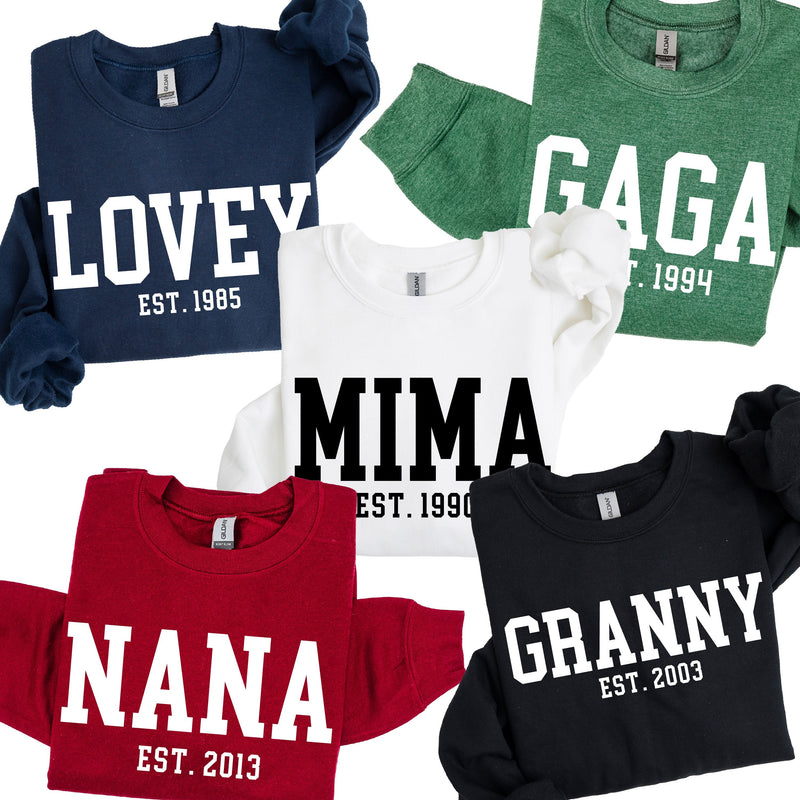 "(Choose Your Grandma Name) - Est. (Select Your Year)" - BASIC Fleece