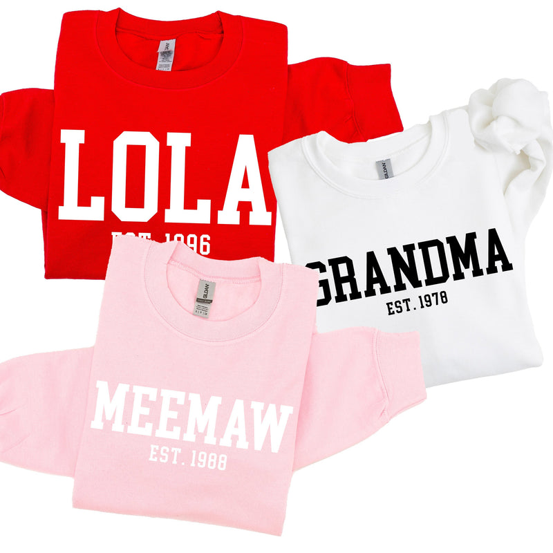 "(Choose Your Grandma Name) - Est. (Select Your Year)" - BASIC Fleece