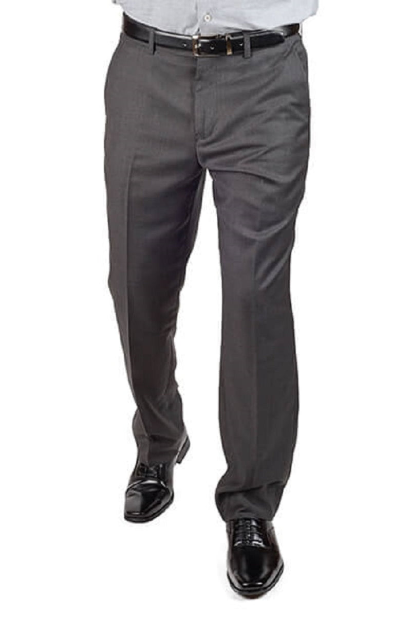 Gray Slim Fit Dress Pants