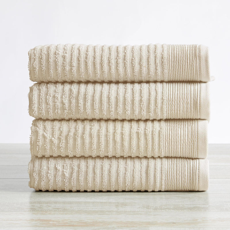 4 Pack Ribbed Hand Towels - Rori Collection