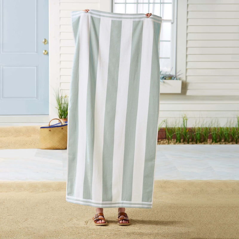 4 Pack Striped Cabana Beach Towel - Edgartown Collection