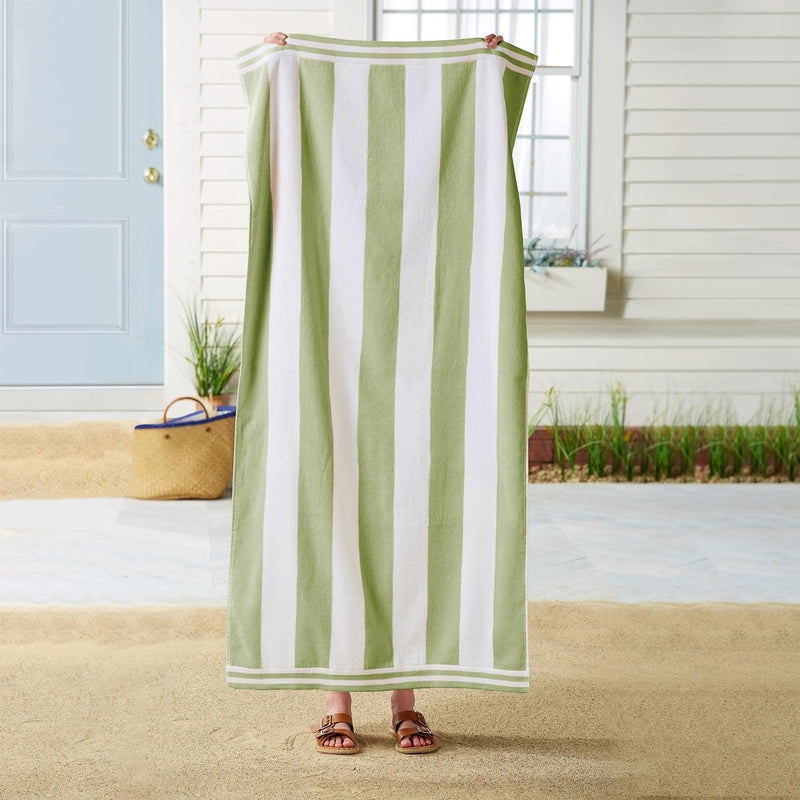 4 Pack Striped Cabana Beach Towel - Edgartown Collection