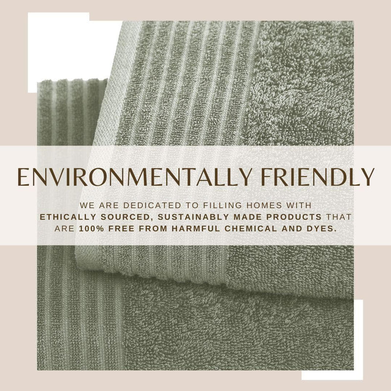 4 Pack Cotton Bath Towels - Kasper Collection