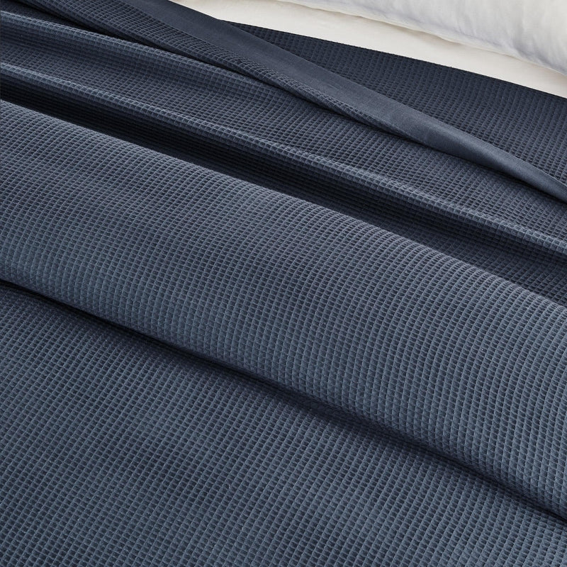100% Cotton Small Waffle Weave Blanket - Hazel Collection