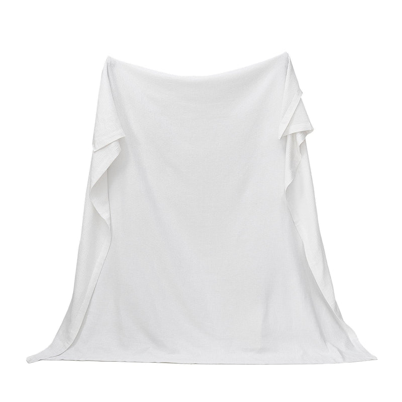 100% Cotton Small Waffle Weave Blanket - Hazel Collection