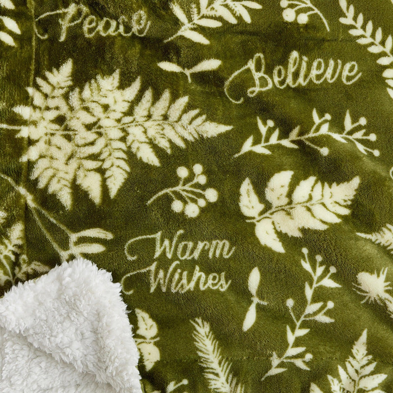 Holiday Sherpa Throw - Esmay Collection