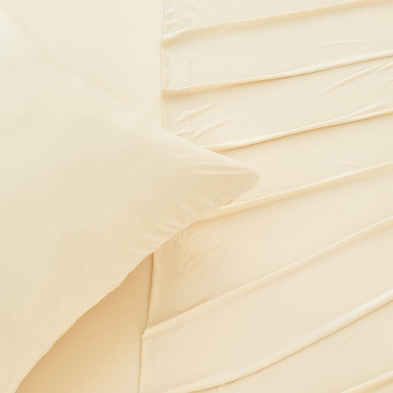 4-Piece Interlock Microfiber Sheet Set - Mackenna Collection