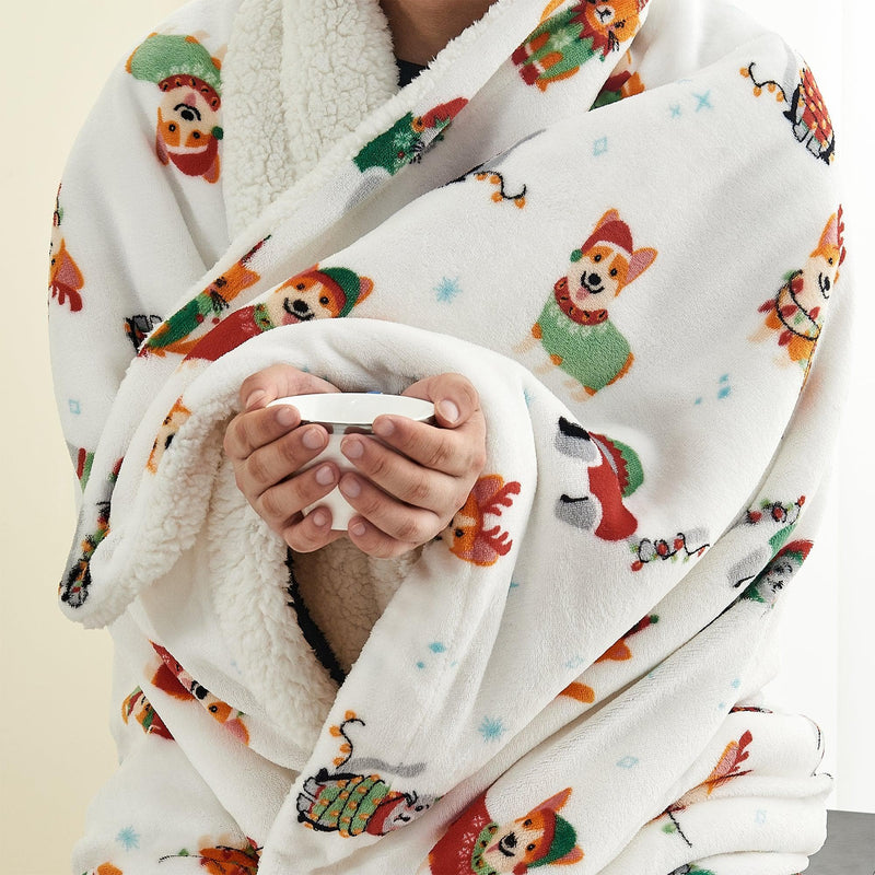 Holiday Sherpa Throw - Esmay Collection