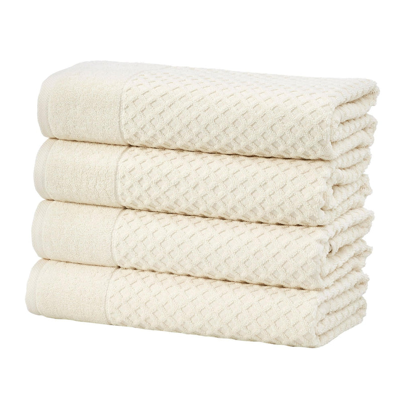 Cotton Diamond Waffle Weave Bath Towel Set - Grayson Collection