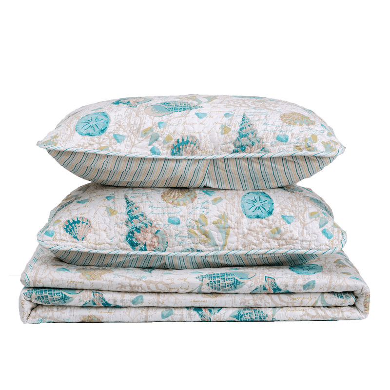 Seashell & Coral Quilt Set - Westsands Collection