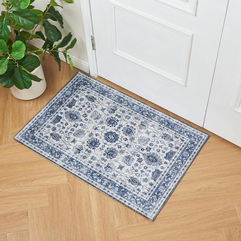 Floral Machine Washable Accent Rug 2' x 3' - Matra Collection