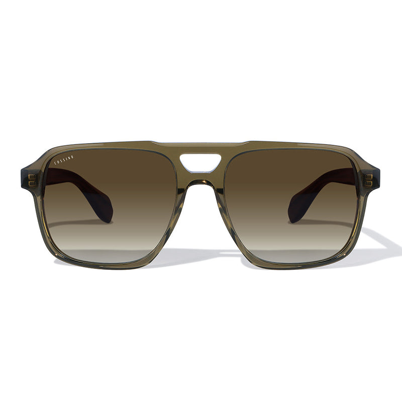Versailles 56mm Aviator Sunglasses | Green