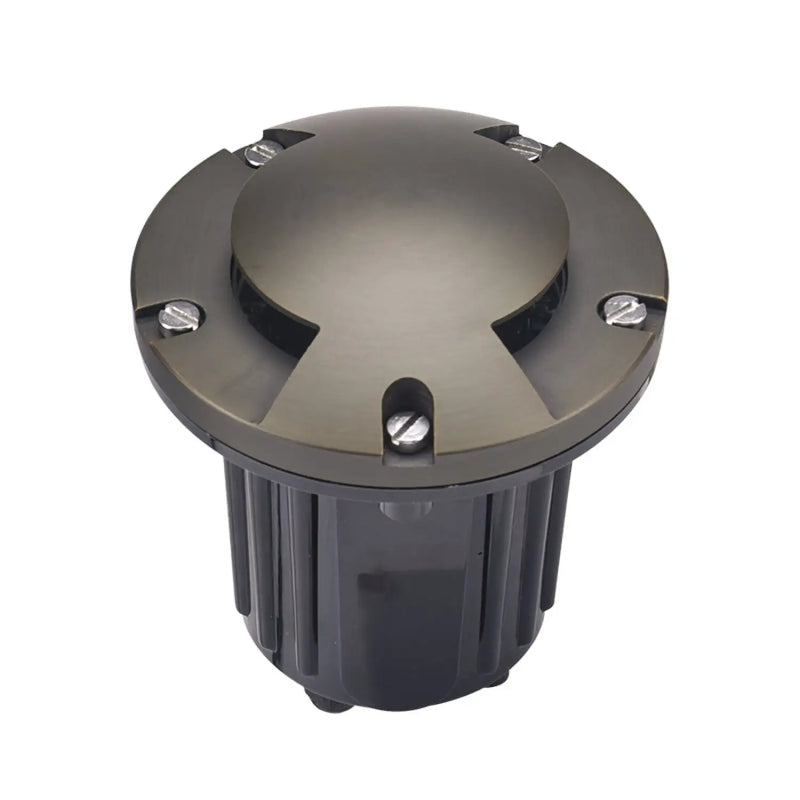 Ground Light with PVC Housing, Brass Top & Two-Direction Turret