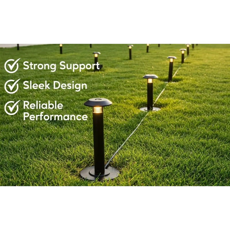 Ground Metal Stakes for 12V Fixtures - Spike Mount with 1/2" NPT Thread- Pack(2)