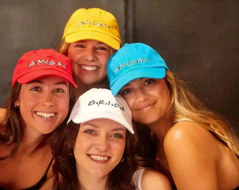FRIENDS Bachelorette Hats - Bride & Amigas Party Caps | Femstylo