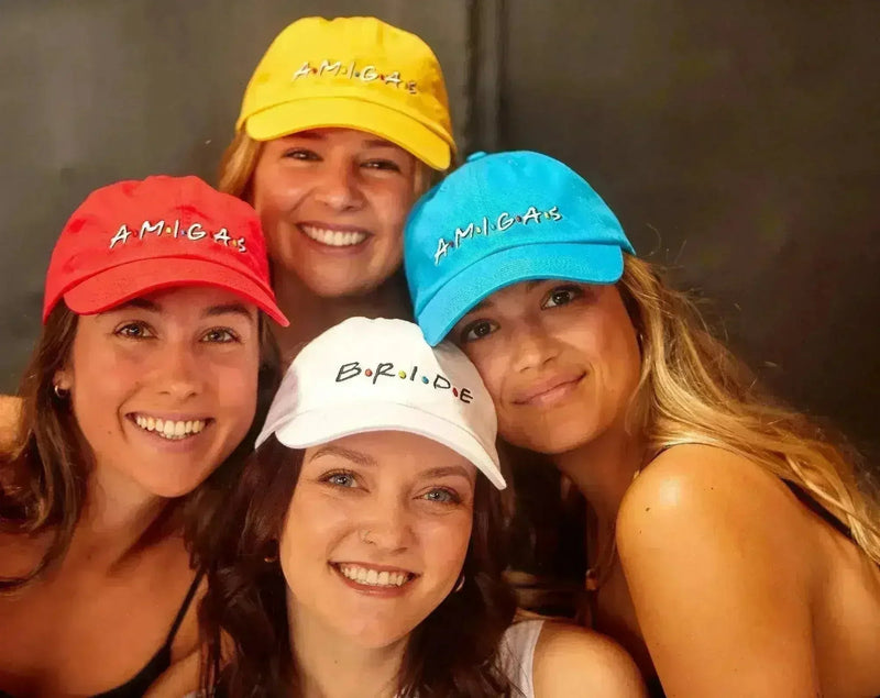 FRIENDS Bachelorette Hats - Bride & Amigas Party Caps | Femstylo