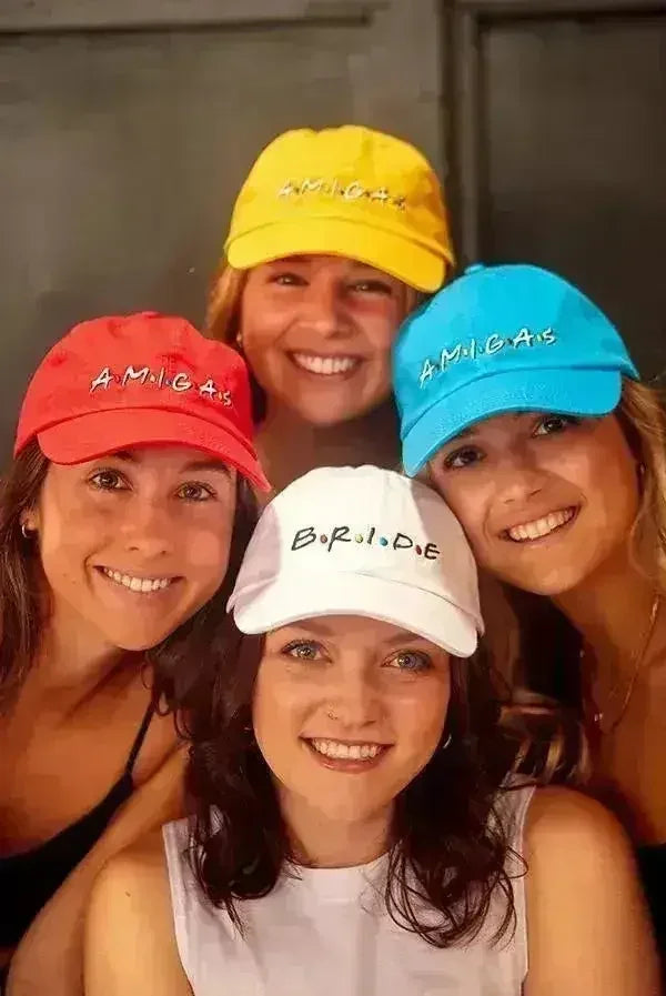 FRIENDS Bachelorette Hats - Bride & Amigas Party Caps | Femstylo