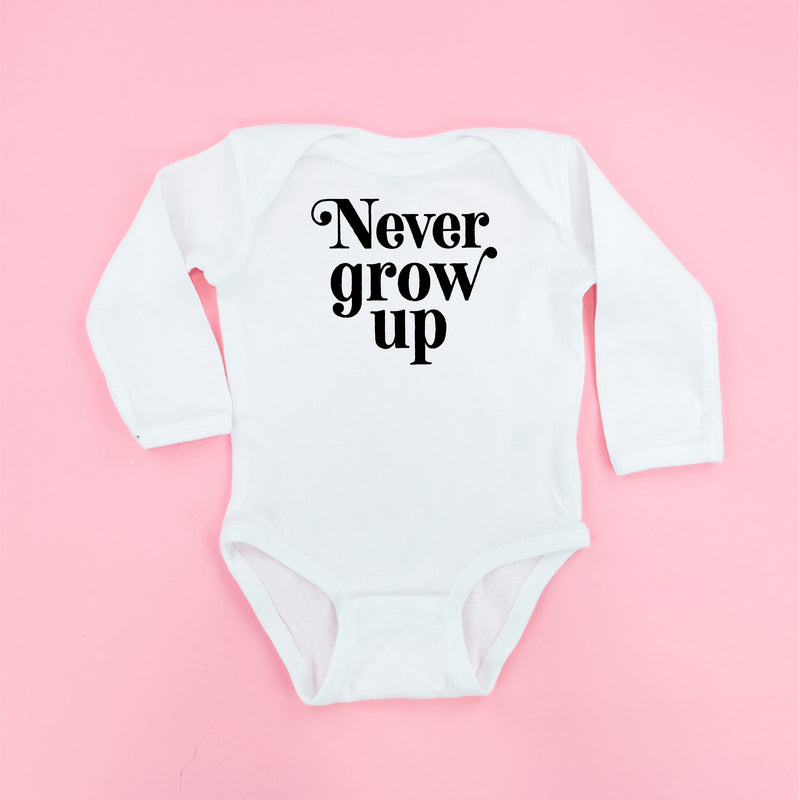 Never Grow Up - Child Long Sleeve Tee
