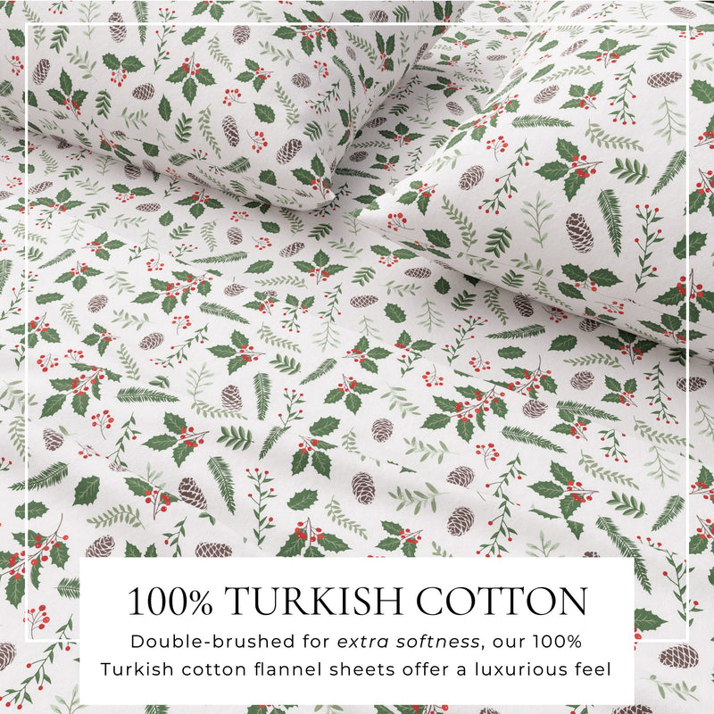 4-Piece Turkish Cotton Flannel Sheet - Whittaker Collection