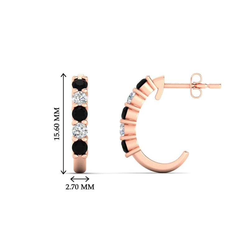 Half Huggie Hoop Earring