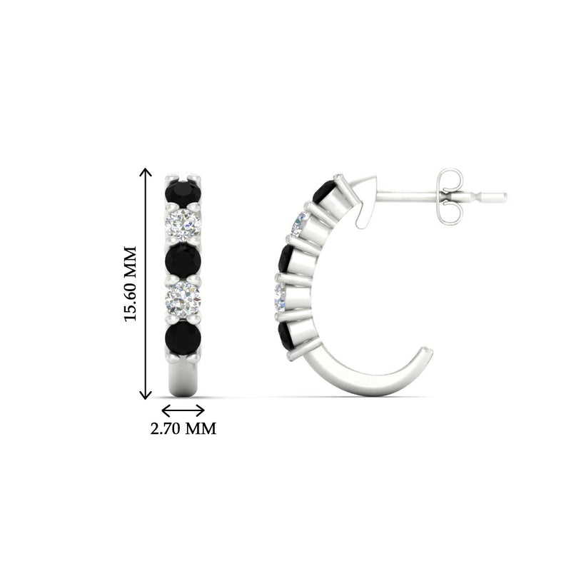 Half Huggie Hoop Earring